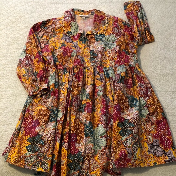 Kika Vargas X Target Anemone floral dress tunic. Size 3X. - Picture 4 of 10
